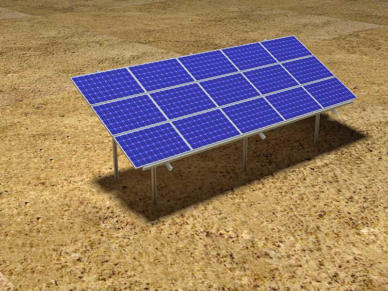 kit di montaggio a terra del pannello solare