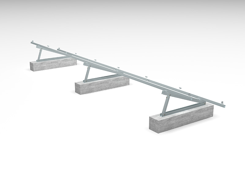 tetto piano in alluminio pv sistema di montaggio