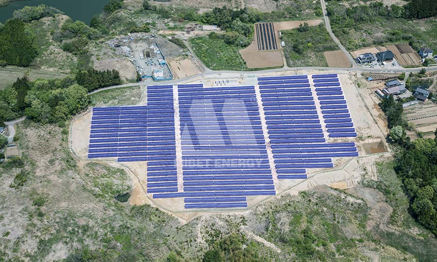 sistemi di scaffalature solari fotovoltaici in Giappone