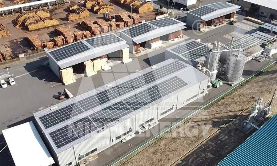 Progetto di impianto fotovoltaico su tetto da 7,6 MW in Giappone