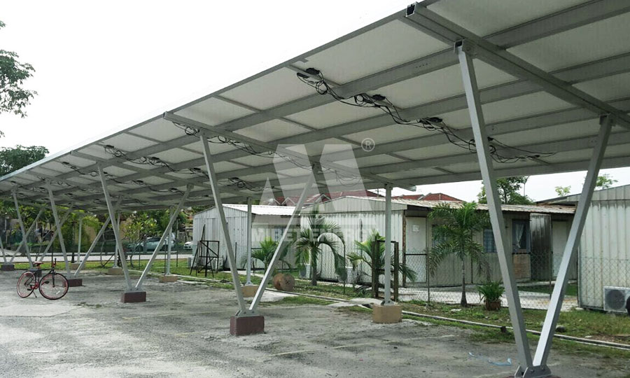sistema di posto auto coperto solare in Malesia