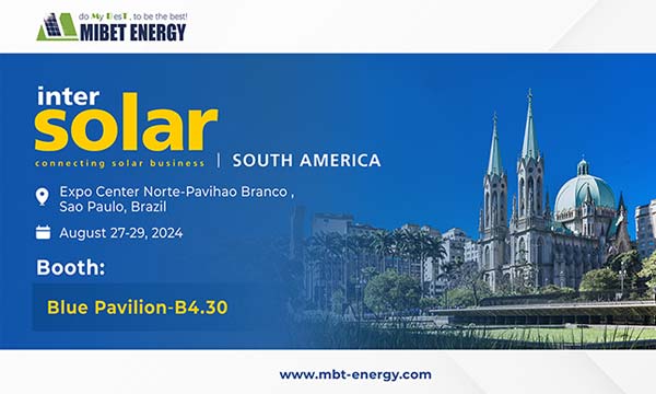 Mibet parteciperà a Intersolar South America 2024